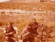 Practicas con el mortero de 60 (Campo de tito Alvarez de Sotomayor marzo 1980)